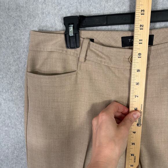 Talbots Pants 12 Tan Signature Trouser Slacks Stretch Career Church Grandpa - Picture 5 of 10